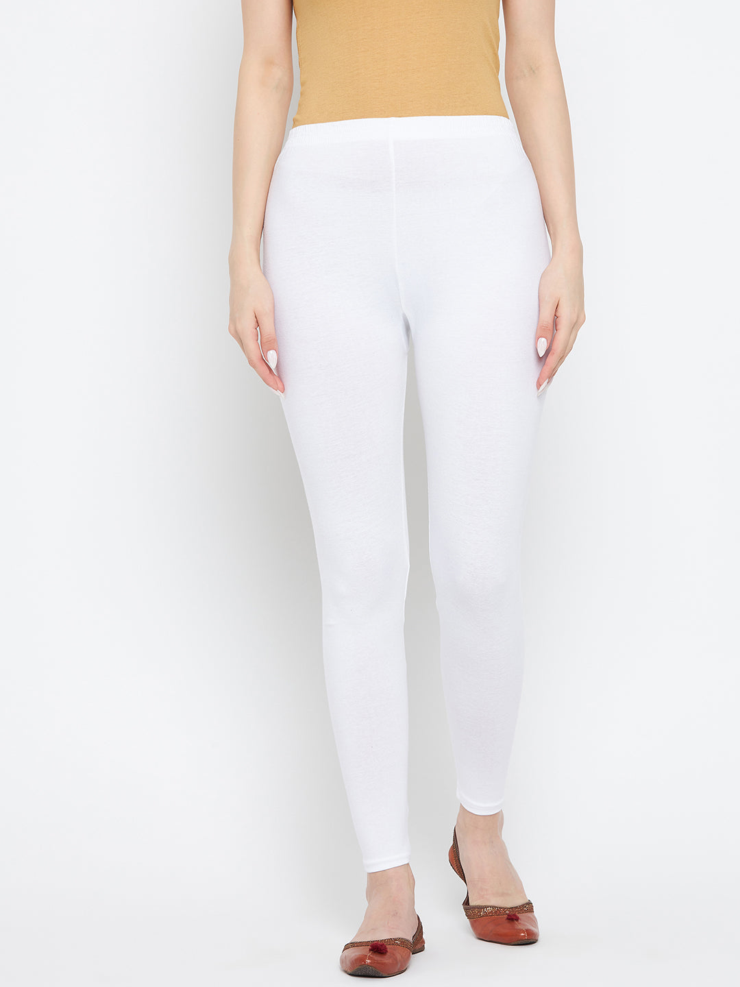 Off white ankle length leggings on sale