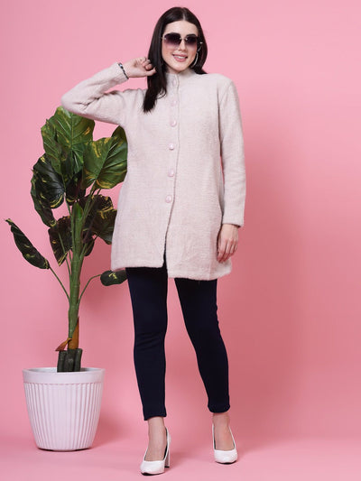 Navy Blue & Dark Fawn Solid Woolen Leggings with Elasticated Waistband and Drawstring Closure.