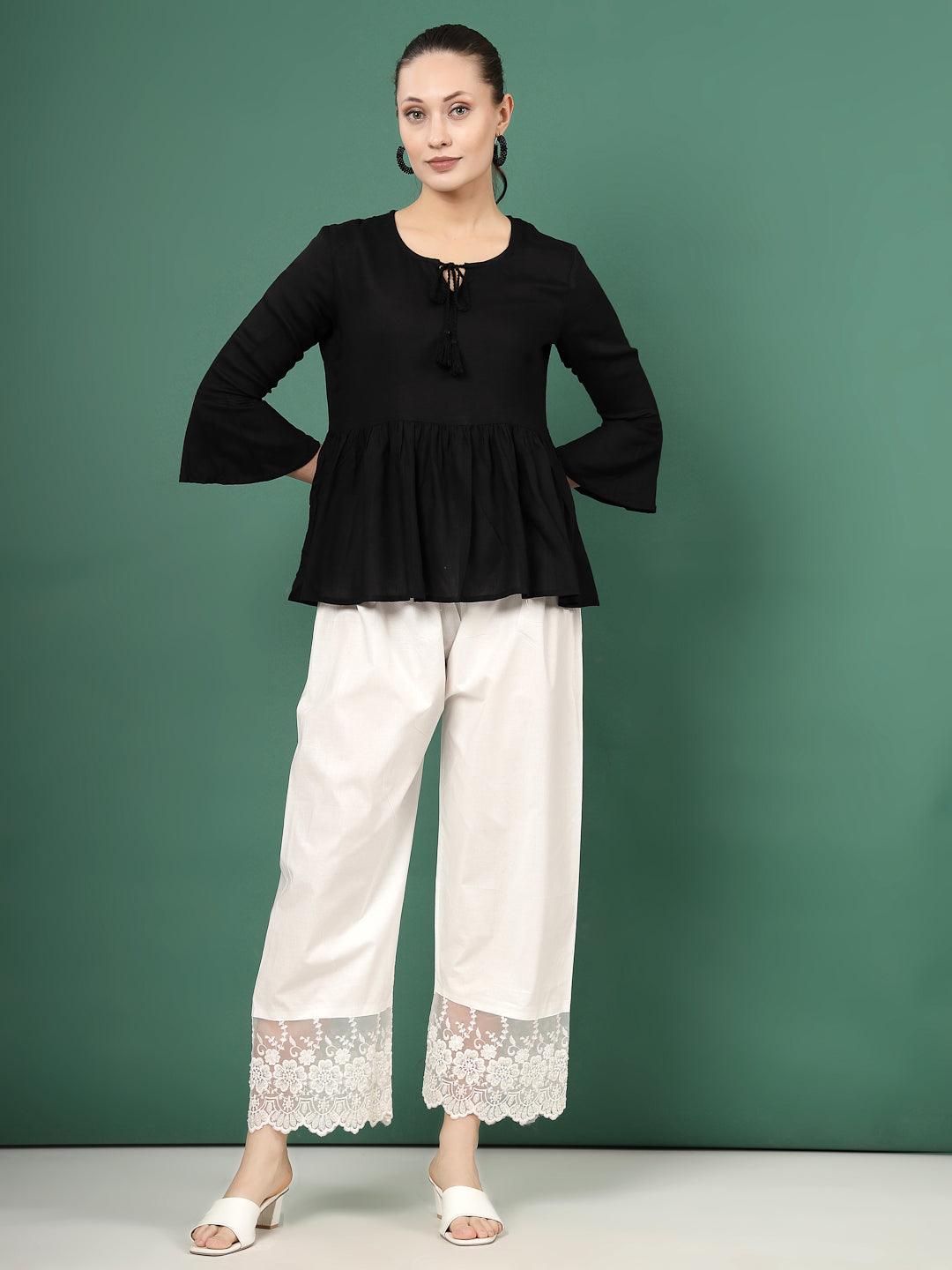 Lace palazzo pants online