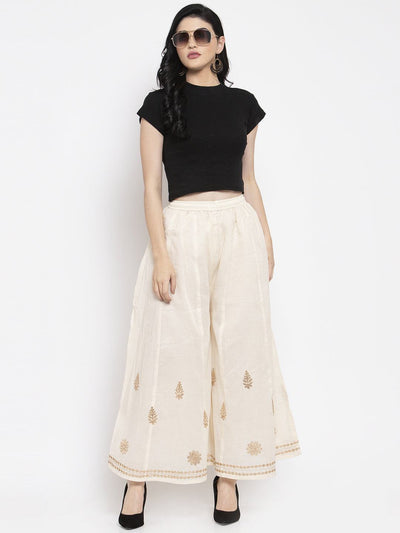 Clora Off-White Gotta Patti Sharara