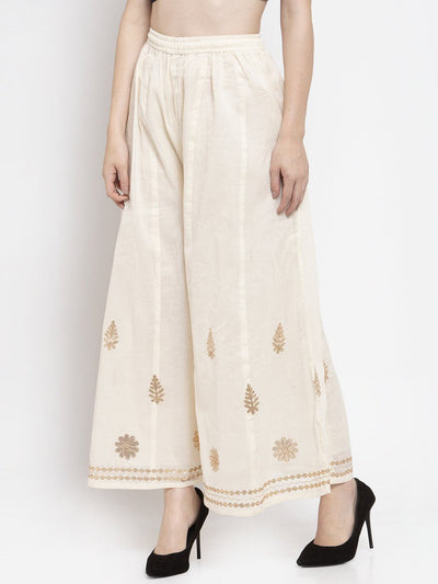 Clora Off-White Gotta Patti Sharara