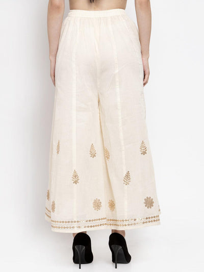 Clora Off-White Gotta Patti Sharara