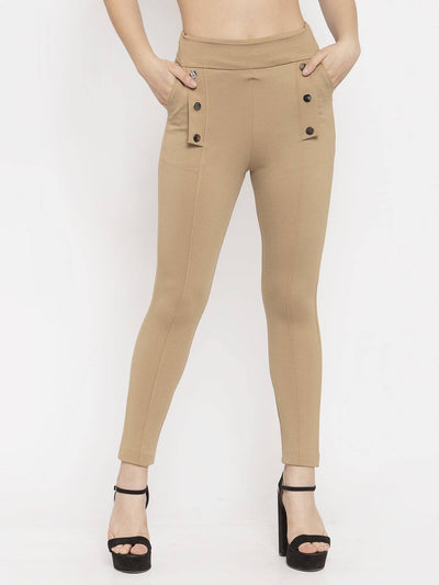 Fawn Regular Fit Jeggings made from NR Roma fabric for ultimate comfort.