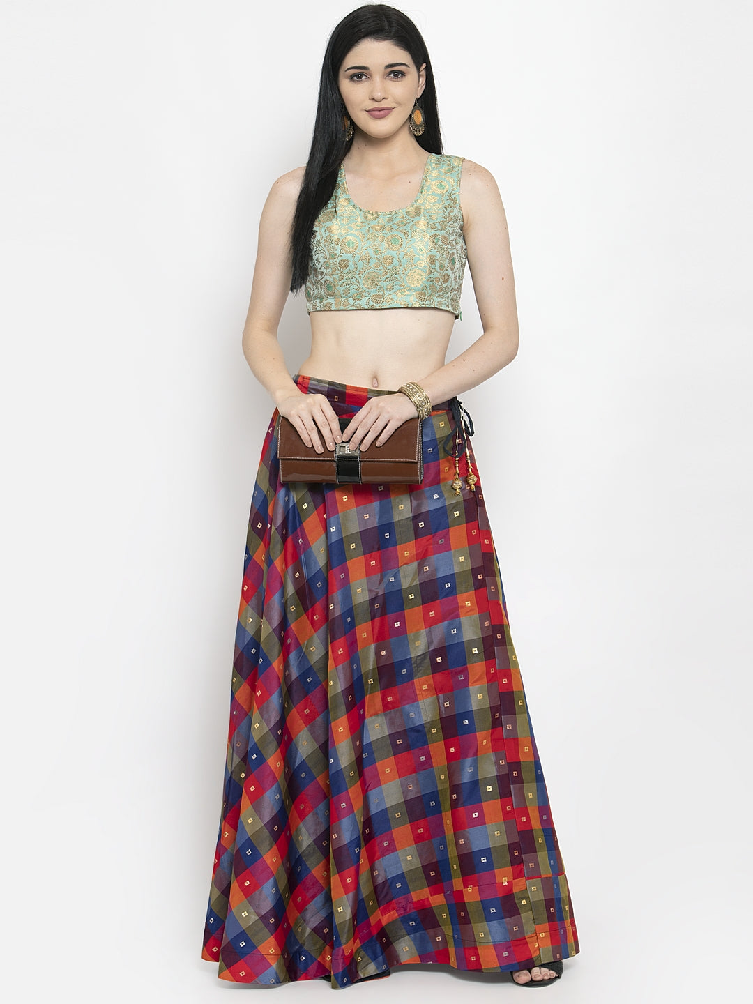 Clora Multicoloured Flared Skirt