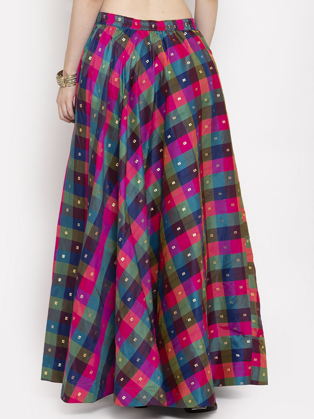 Clora Multicoloured Checked Skirt