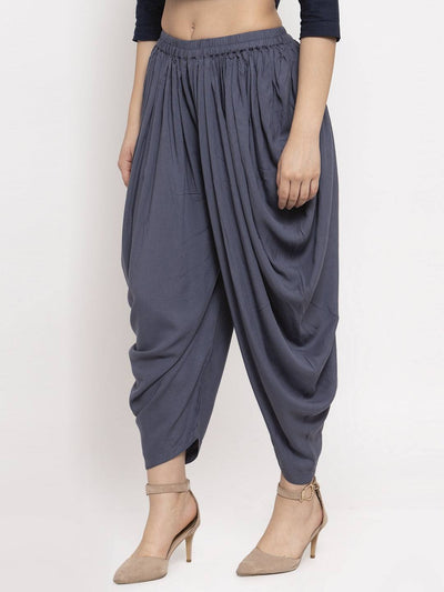 Clora Grey Rayon Dhoti Salwar