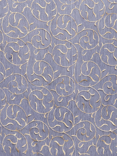 Navy Blue Printed Salwar Dupatta with intricate design, cotton fabric.