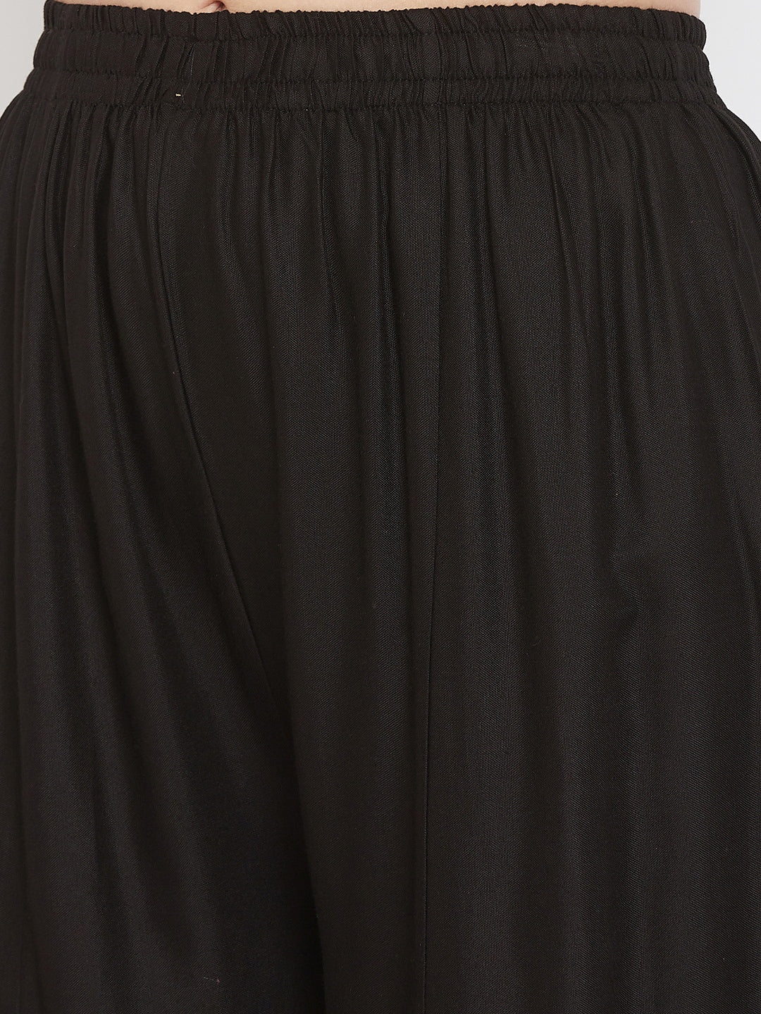 Clora Black Mirror Work Rayon Sharara