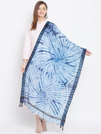 Clora Indigo Printed Dupatta