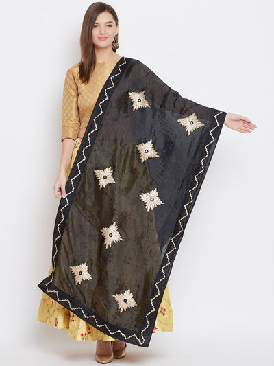 Clora Black Gotta Work Silk Dupatta