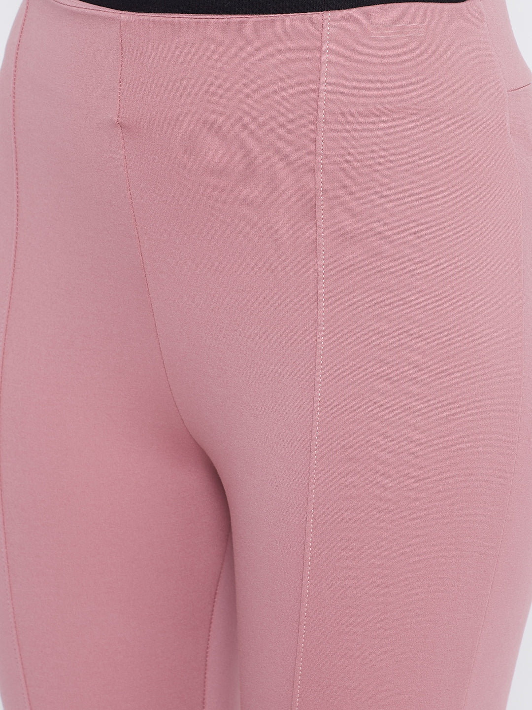Clora Pink Regular Fit Jeggings