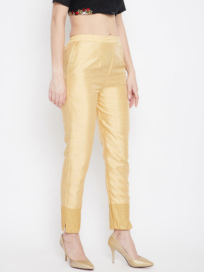 Clora Fawn Hem Design Silk Trouser