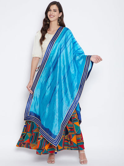 Blue Tie & Dye Gotta Patti Dupatta