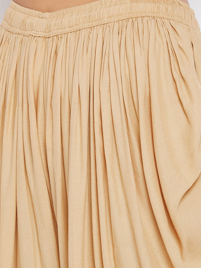 Clora Fawn Rayon Dhoti Salwar