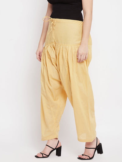 Fawn solid pure cotton salwar, lightweight and comfortable.