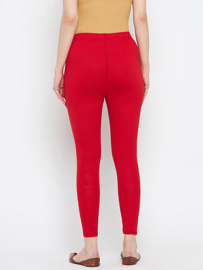 Red-Solid-Ankle-Length-Leggings-CC42720