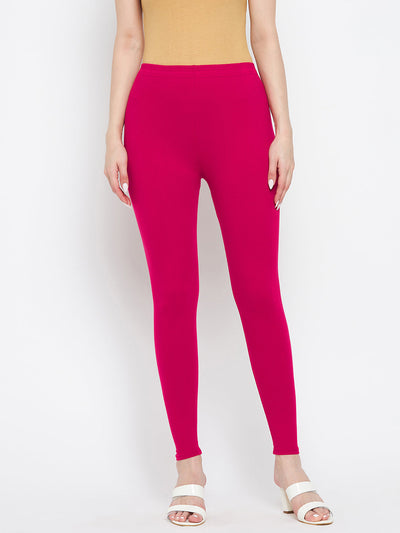 Magenta-Solid-Ankle-Length-Leggings-CC42728