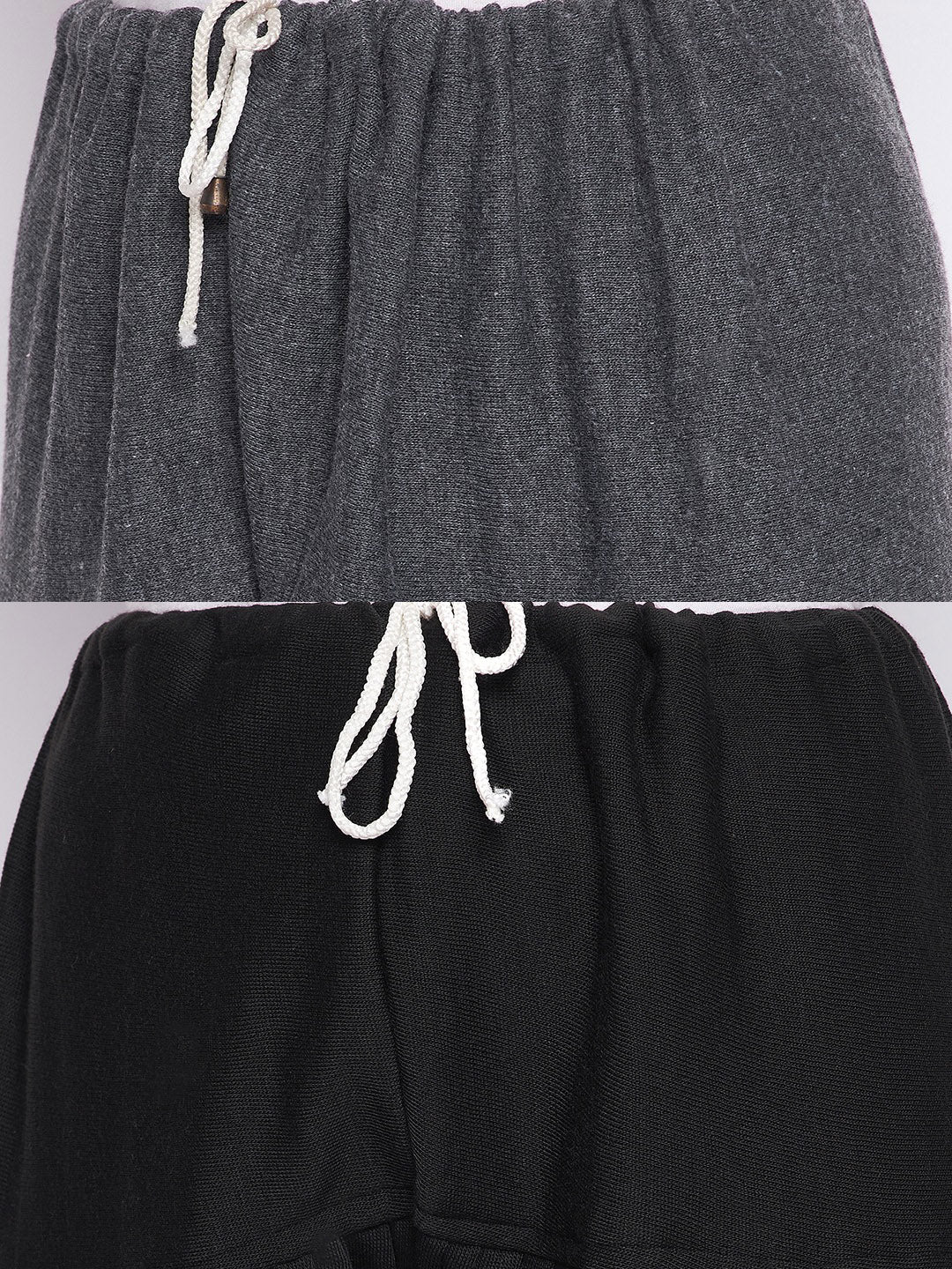 Grey and black solid woolen salwar pack of 2, lightweight and comfortable.