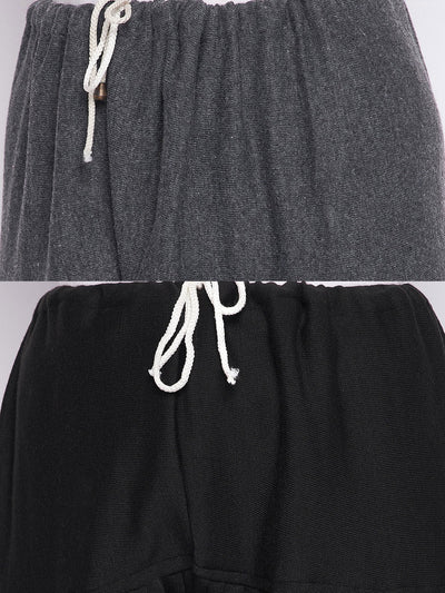 Grey and black solid woolen salwar pack of 2, lightweight and comfortable.