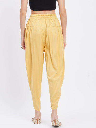 Fawn Solid Rayon Tulip Pant