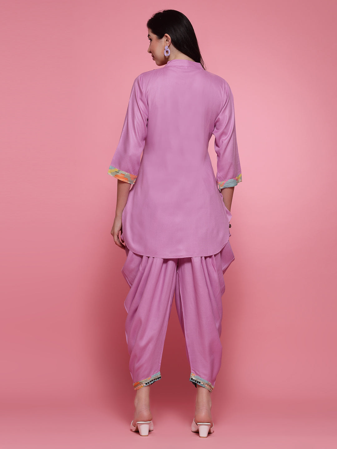 Embellished Kurti with Dhoti Pants