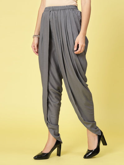 Women Solid Rayon Dhoti Salwar