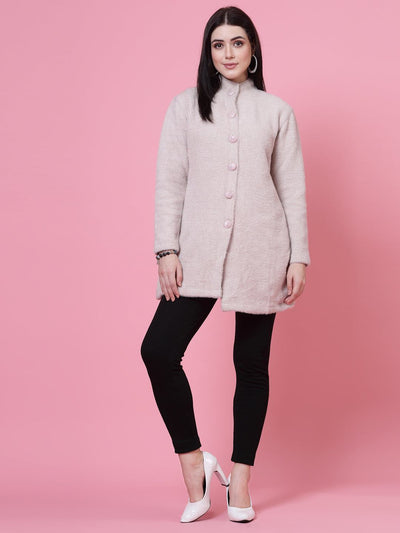 Black and light fawn solid woollen leggings with elasticated waistband and drawstring closure, pack of two.