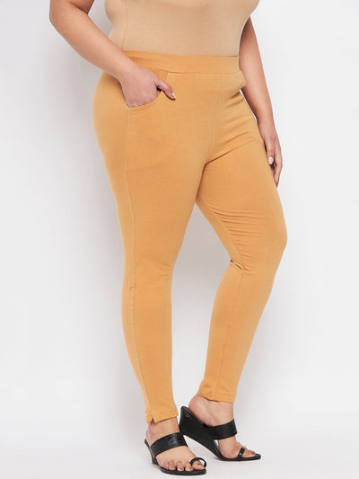 Fawn Solid Ankle Length Leggings