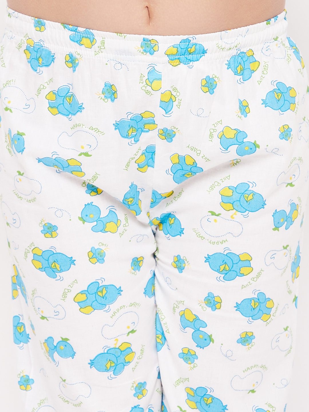 KYDZI Sky Blue Duck Print Cotton Nightsuit